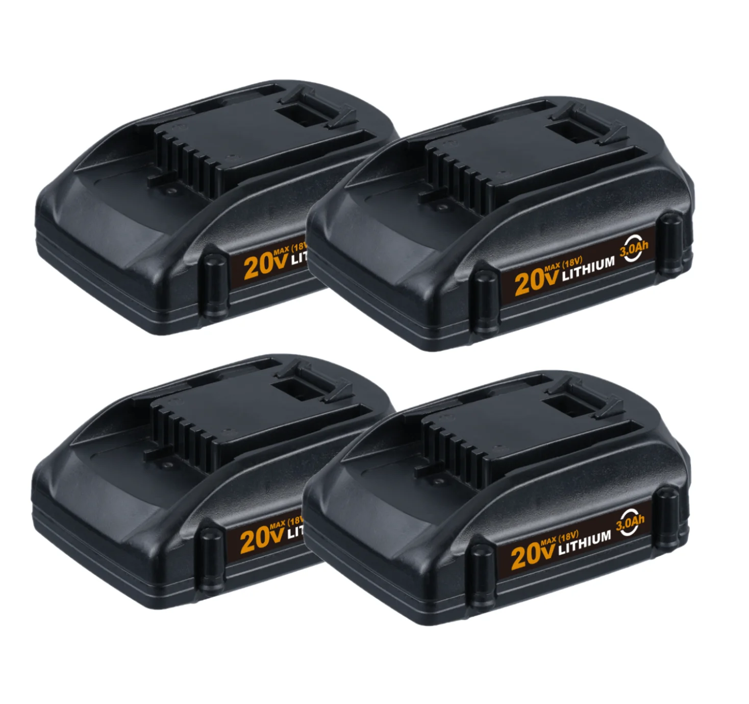4Pack 20V 3.0Ah for Worx WA3520 Battery WA3525 WA3520 WG166 WG151s WG155s