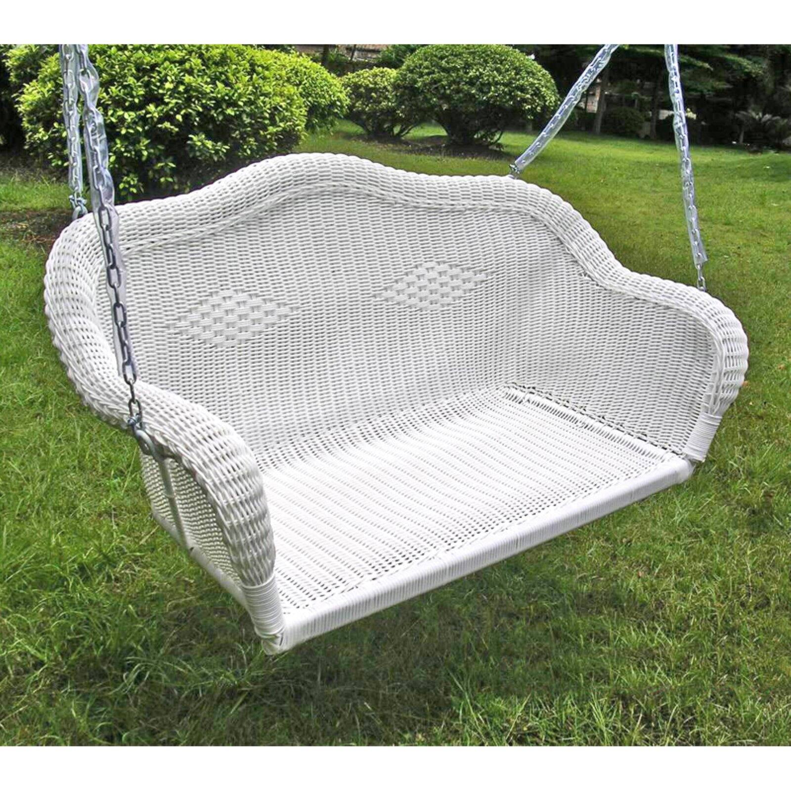 Maui Resin Wicker/ Steel Hanging Loveseat Swing