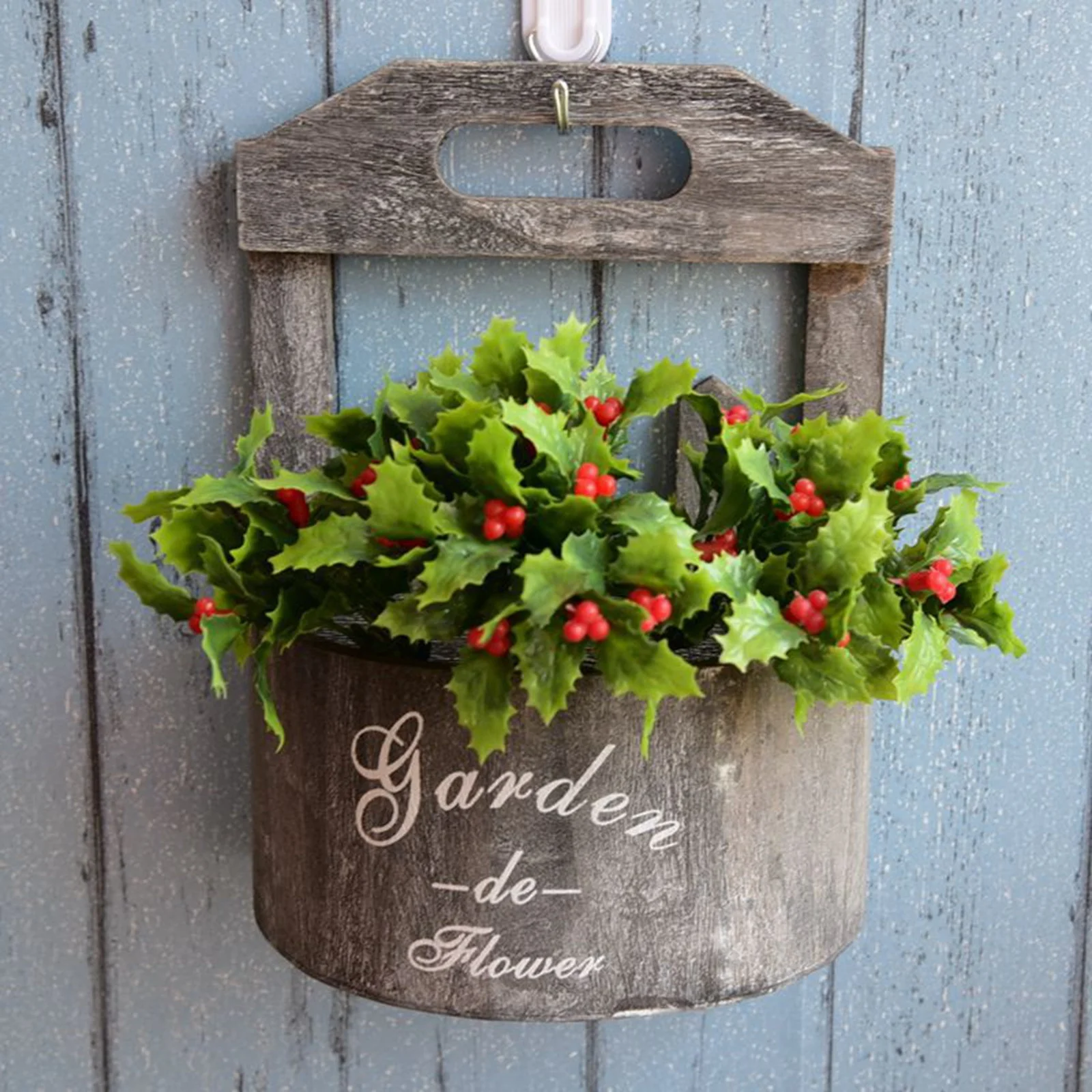 Rural Retro Wall Mounted Flower Pots Flower Flower Racks Wall Decoration Decorations Creative Hanging Wall Mounted Decorative Rattan Frames