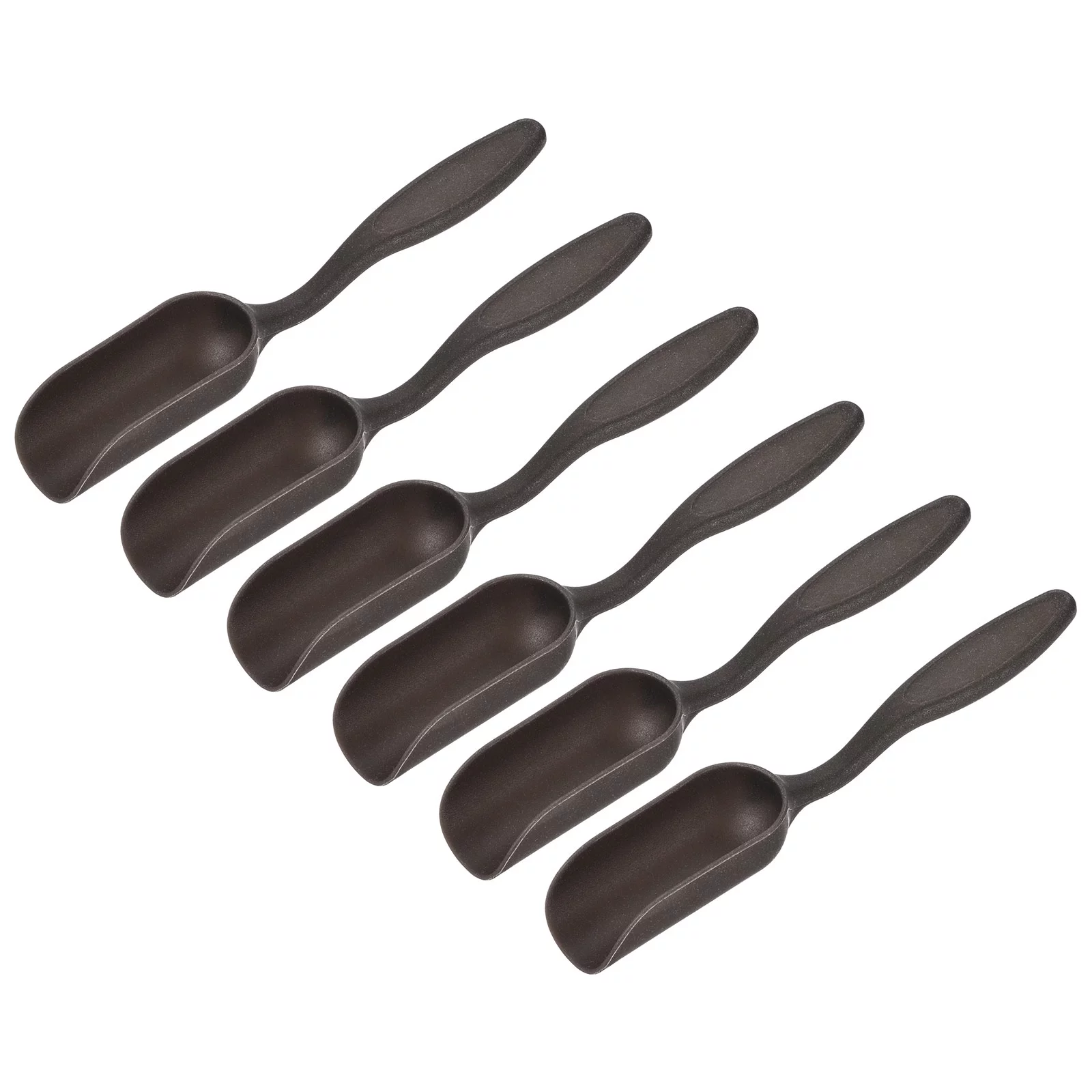 Uxcell 5.7'' Gardening Shovel Spoons Soil Scoops Planting Tools, Black 6 Pack