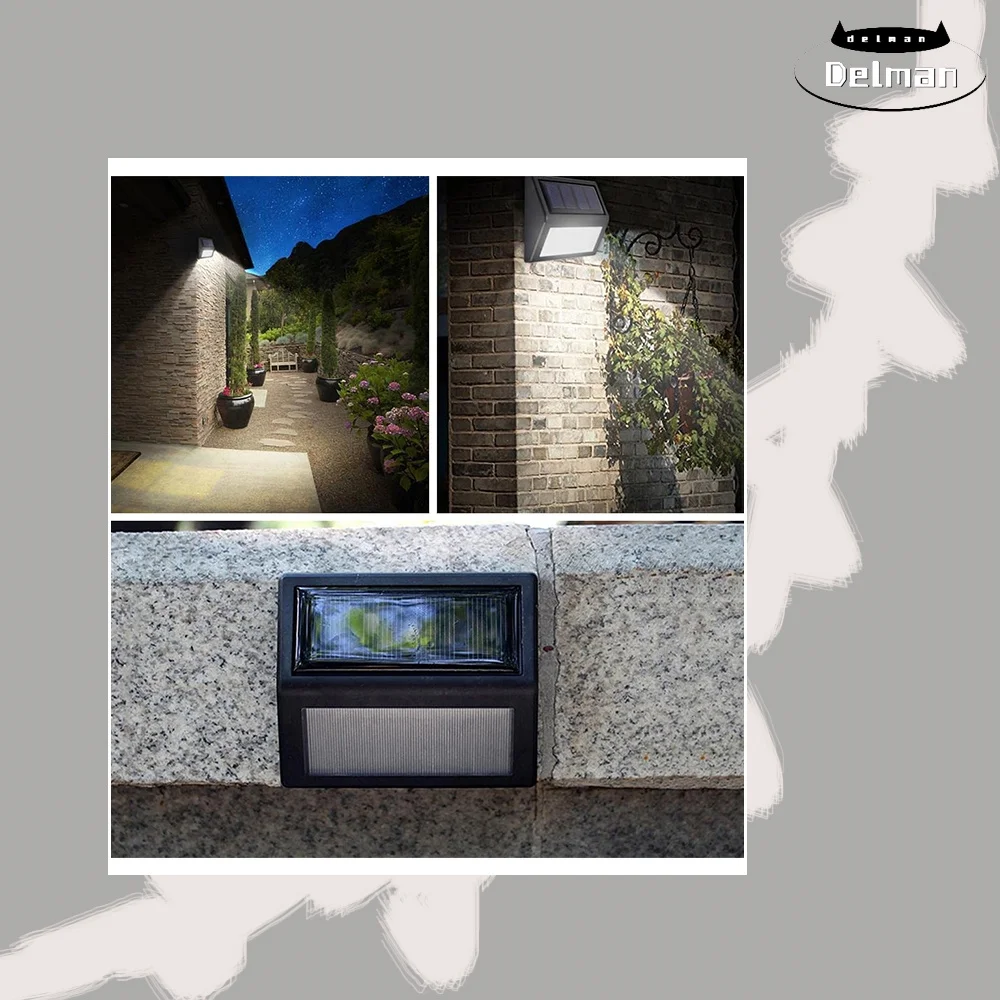 Waterproof Solar Powered Deck Step Lights (4 Pack)