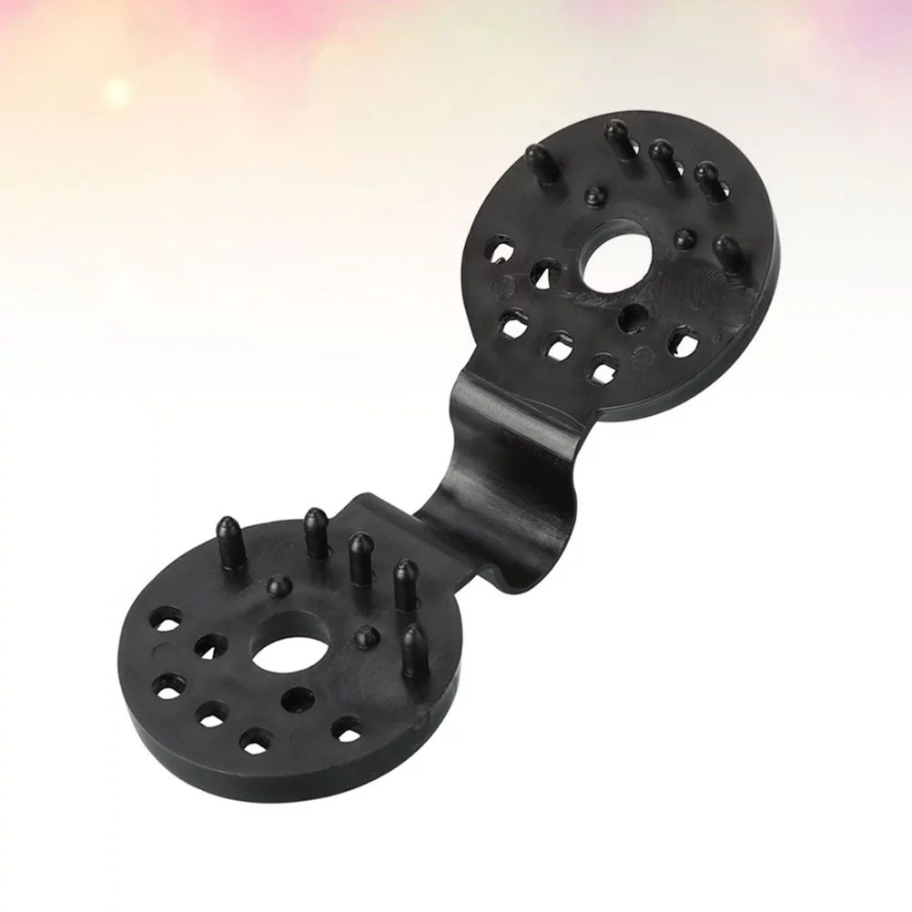 NUOLUX 2 Bags 10pcs Sunshade Net Clip Greenhouse Shade Cloth Clips Plastic Instant Grommet Fence Shading Net Clips (Black)