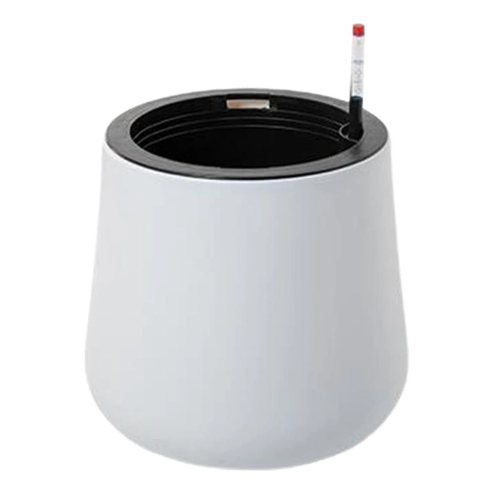 Flower Plant Pot Decor Seedling Pots Ornament Container Flowerpot Bonsai Self Watering Planter for Garden Nursery Balcony Indoor Outdoor 34x36cm White