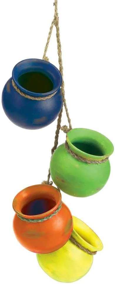 Planters Fiesta Dangling Terra Cotta Southwestern Hanging Pots