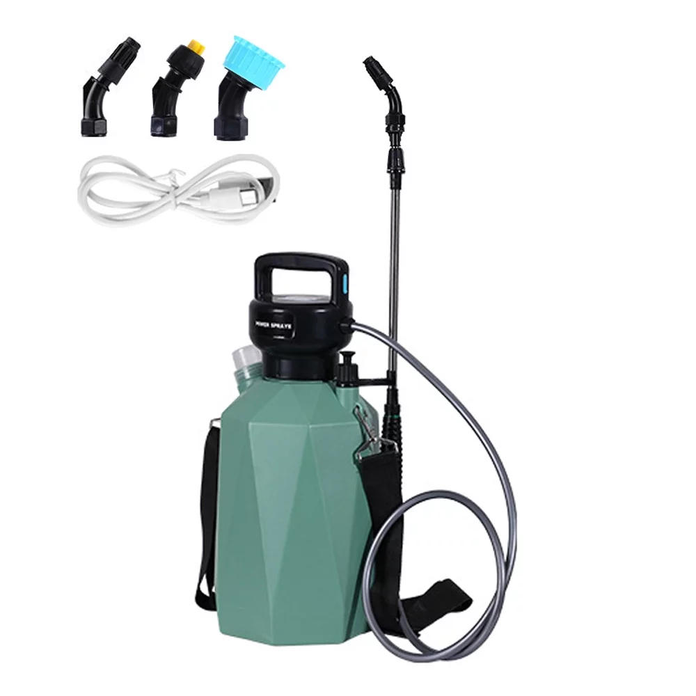 Arealer USB Rechargeable Shouldered Sprinkler Handheld Electric Sprayer Agriculture Tools Watering Can Atomizing Watering Bottle Sprayer Multifunctional Garden Flora Sprayer Window Cleaning Tool