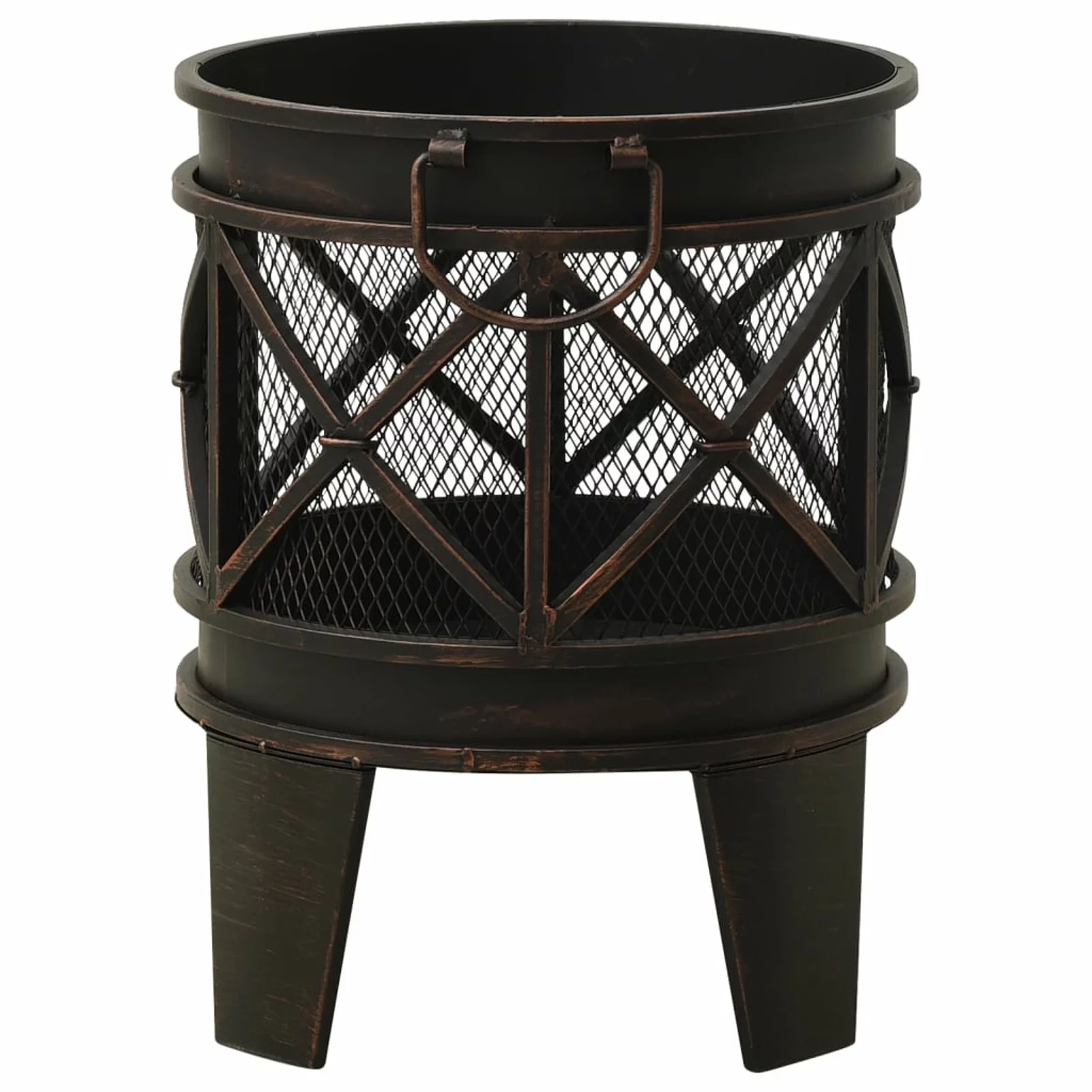Andoer Rustic Fire Pit with heat-resistant painting 16.5
