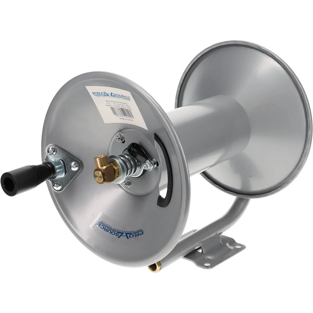 PRO SOURCE Air Hose Reel (Hose Not Included), fits 100 Foot 3/8