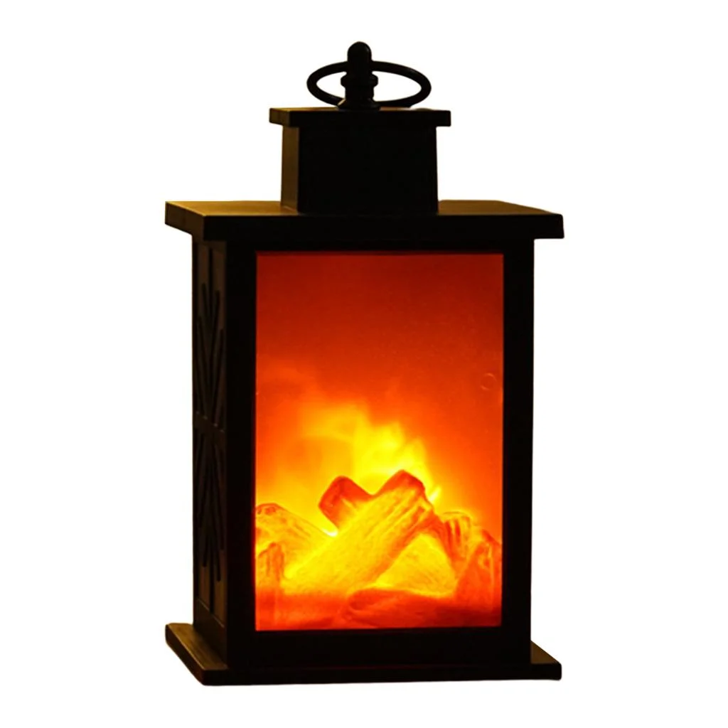 Fireplace Lantern - Portable Light Lantern - for Indoors Outdoors home and garden decoration M Square