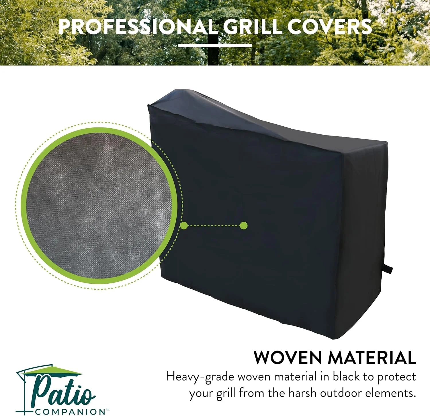 Patio Companion Grill CVR (Black)