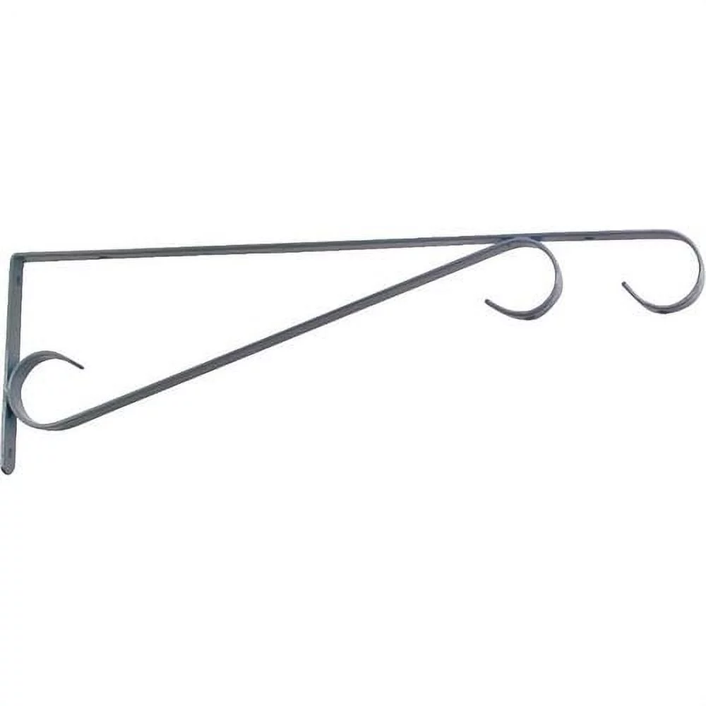 Landscapers Select GB0283L Wall Mounting Hanging Plant Bracket, Black, 15-1/2 in