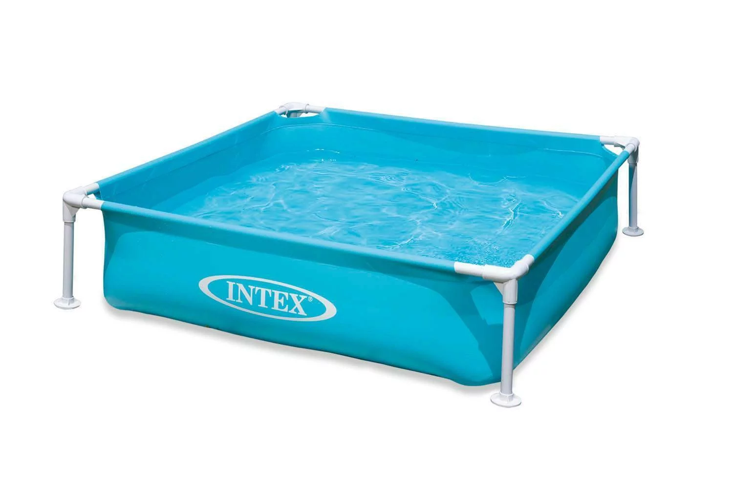 Intex 4ft x 12in Mini Frame Kiddie Beginner Swimming Pool, Ages 3 and Up, Blue