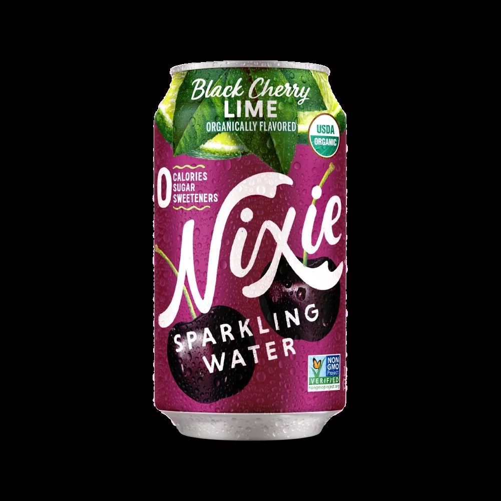 Nixie Sparkling Water Black Cherry Lime, 12 fl oz