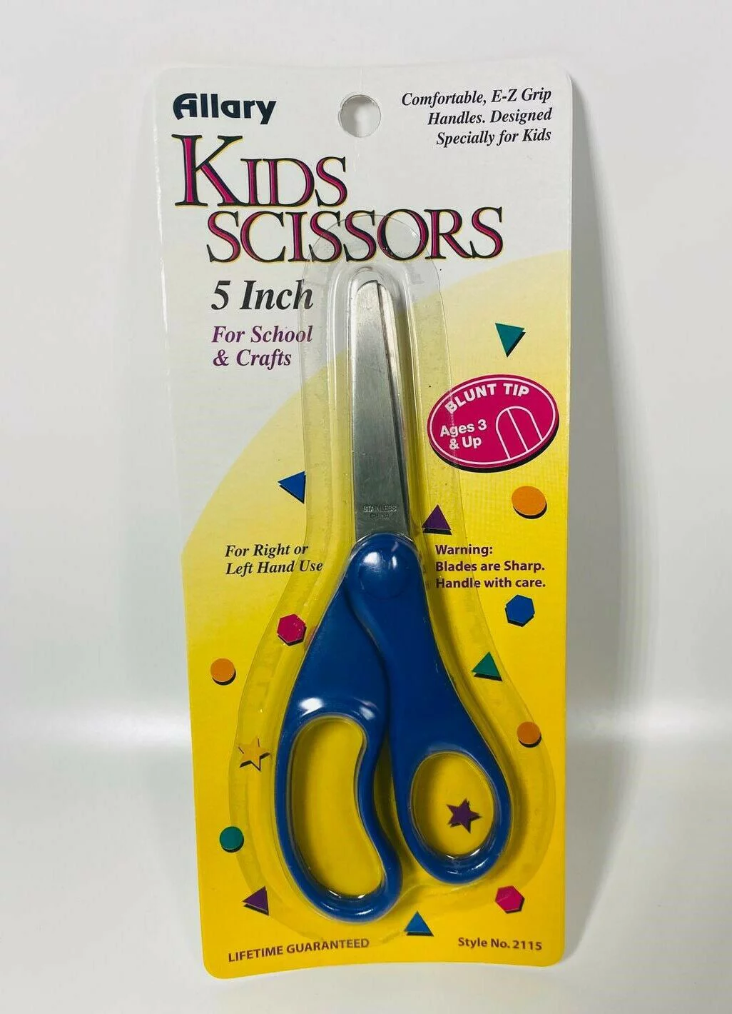 Allary #2111 Kids Scissors, 5 Inch (BLUE) Blunt Tip LOT OF 4