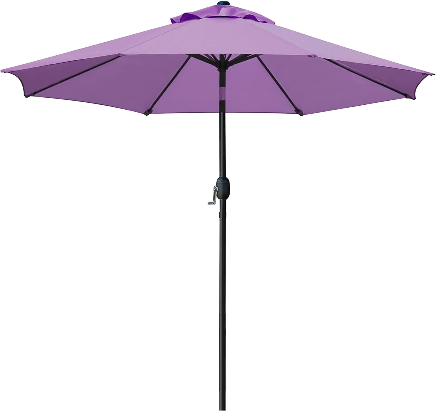 9' Outdoor Patio Umbrella with 8 Sturdy Ribs - Purple