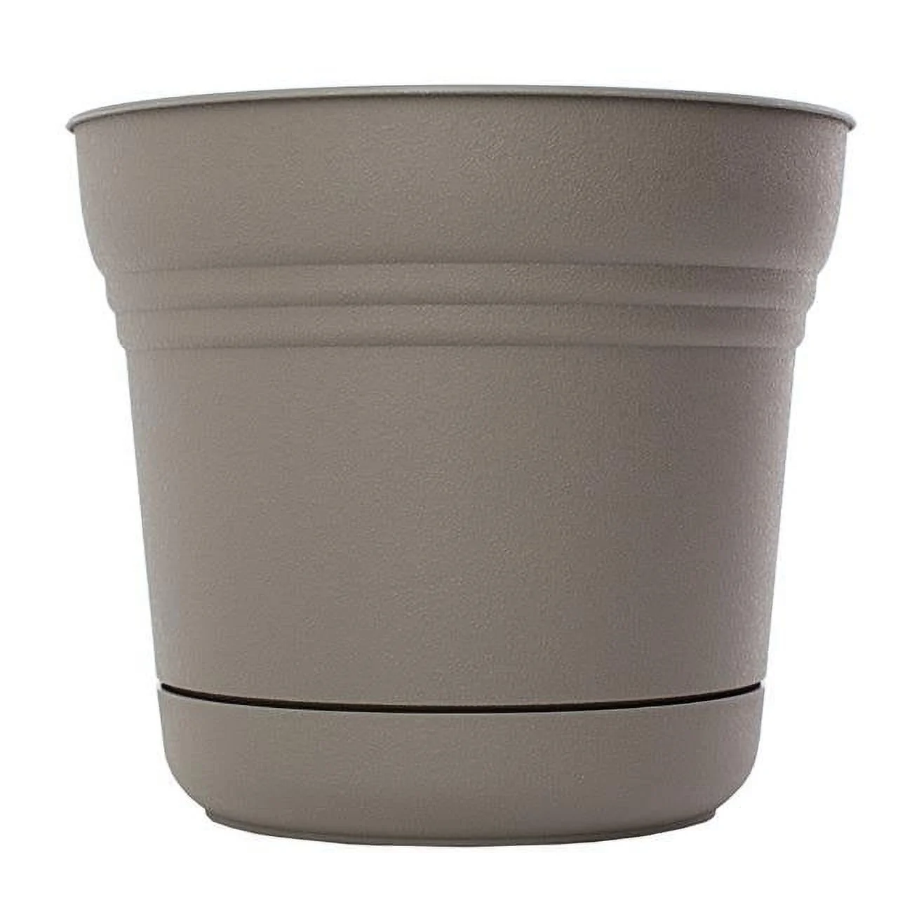 4.5 x 5 in. Plastic Saturn Planter, Charcoal