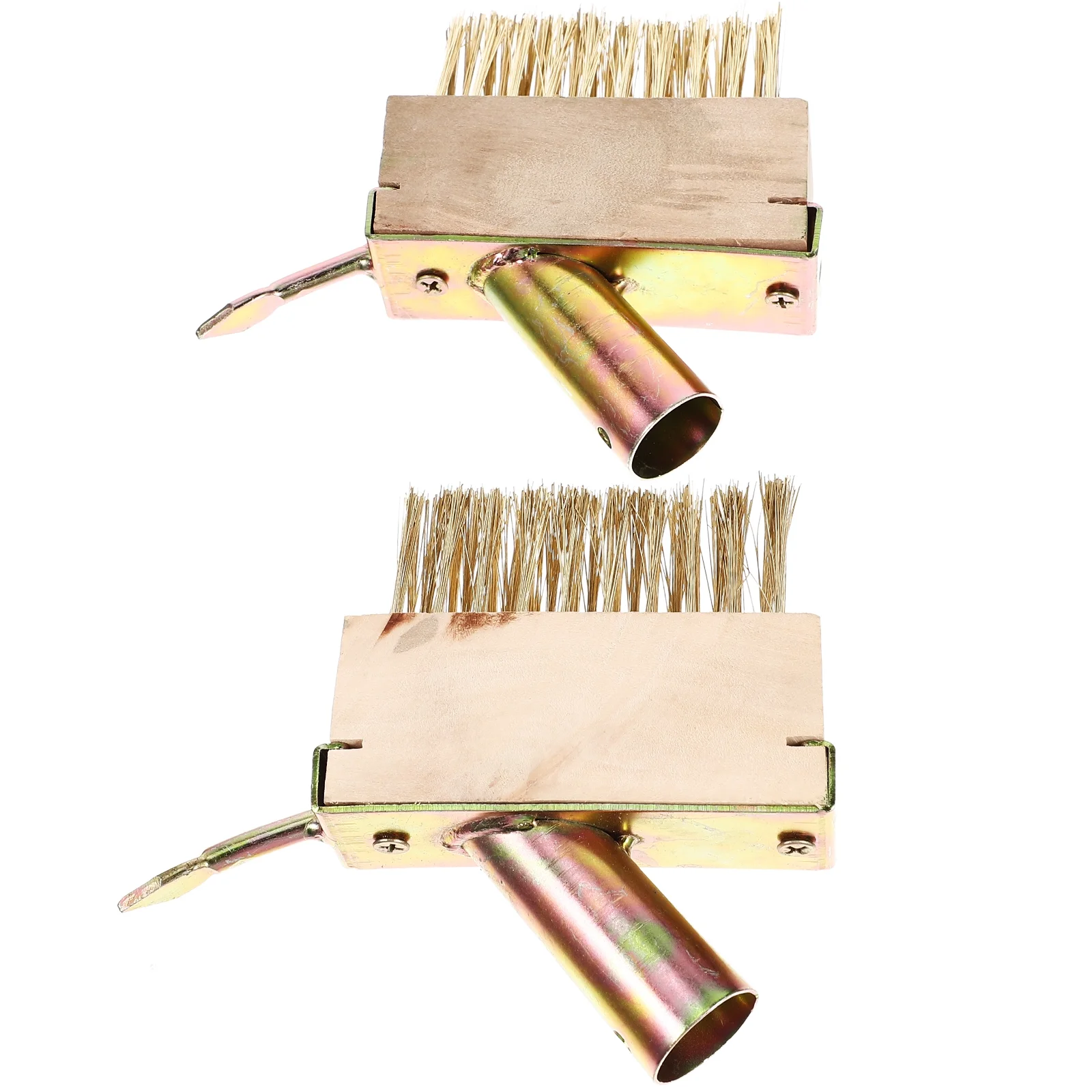 HOMEMAXS 2pcs Steel Wire Brush Manual Weeders Garden Wire Brush Yard Tools Weeding Tool