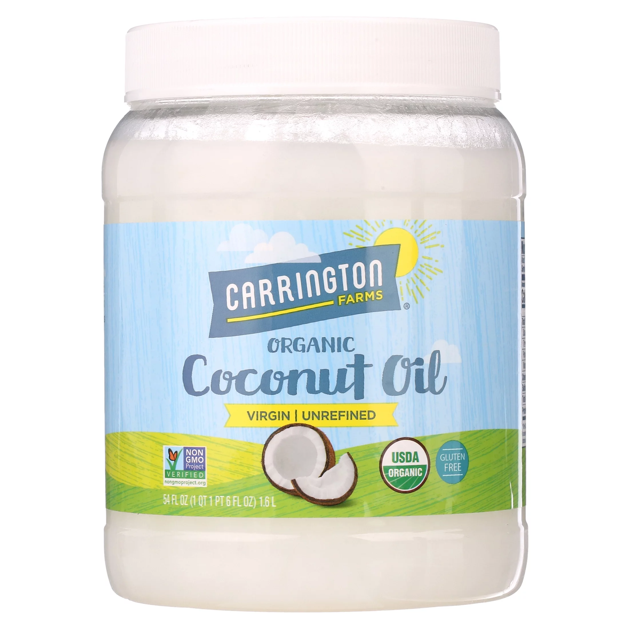 Carrington Farms Virgin Unrefined Coconut Oil, 54.0 FL OZ