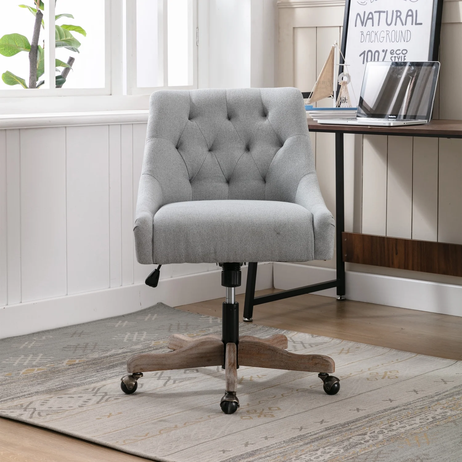 COOLMORE Stylish and Comfortable Swivel Shell Chair - Perfect for Living Room and Modern Office Relaxation