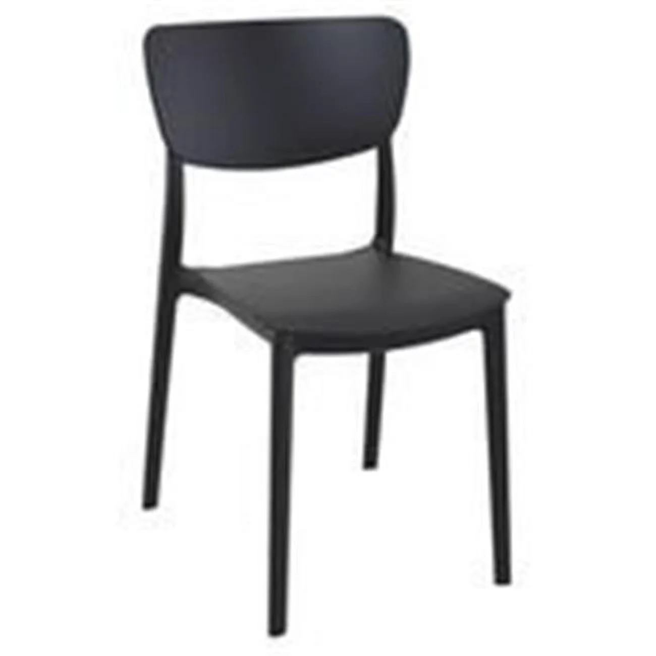 Monna Outdoor Dining Chair - Black -  set of 2