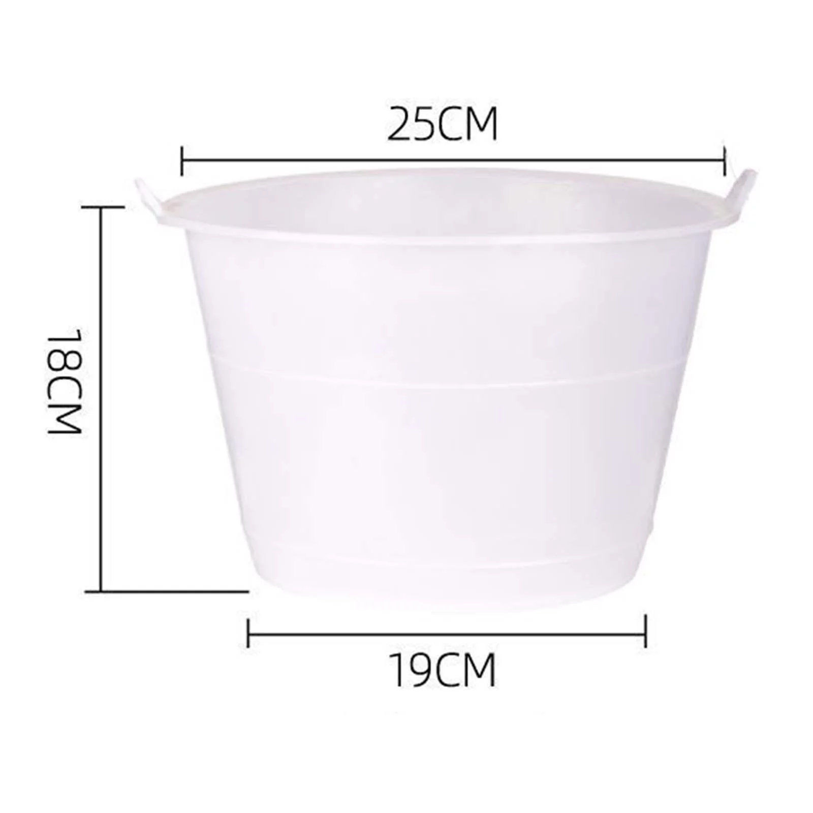 Anti-fall Bucket Rubber Bucket Construction Bucket Planter Planter Utility Easy to Clean Heavy Duty Builders Buckets Buckets White