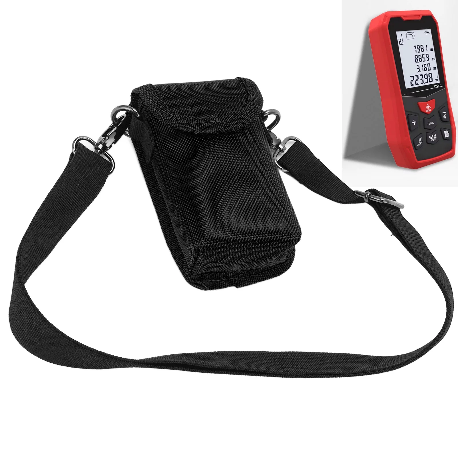 DEWIN Sling Tool Bag Estuche de Herramientas de un Solo Hombro para telémetro Digital Smart Meters Bolsa Universal(Azul)