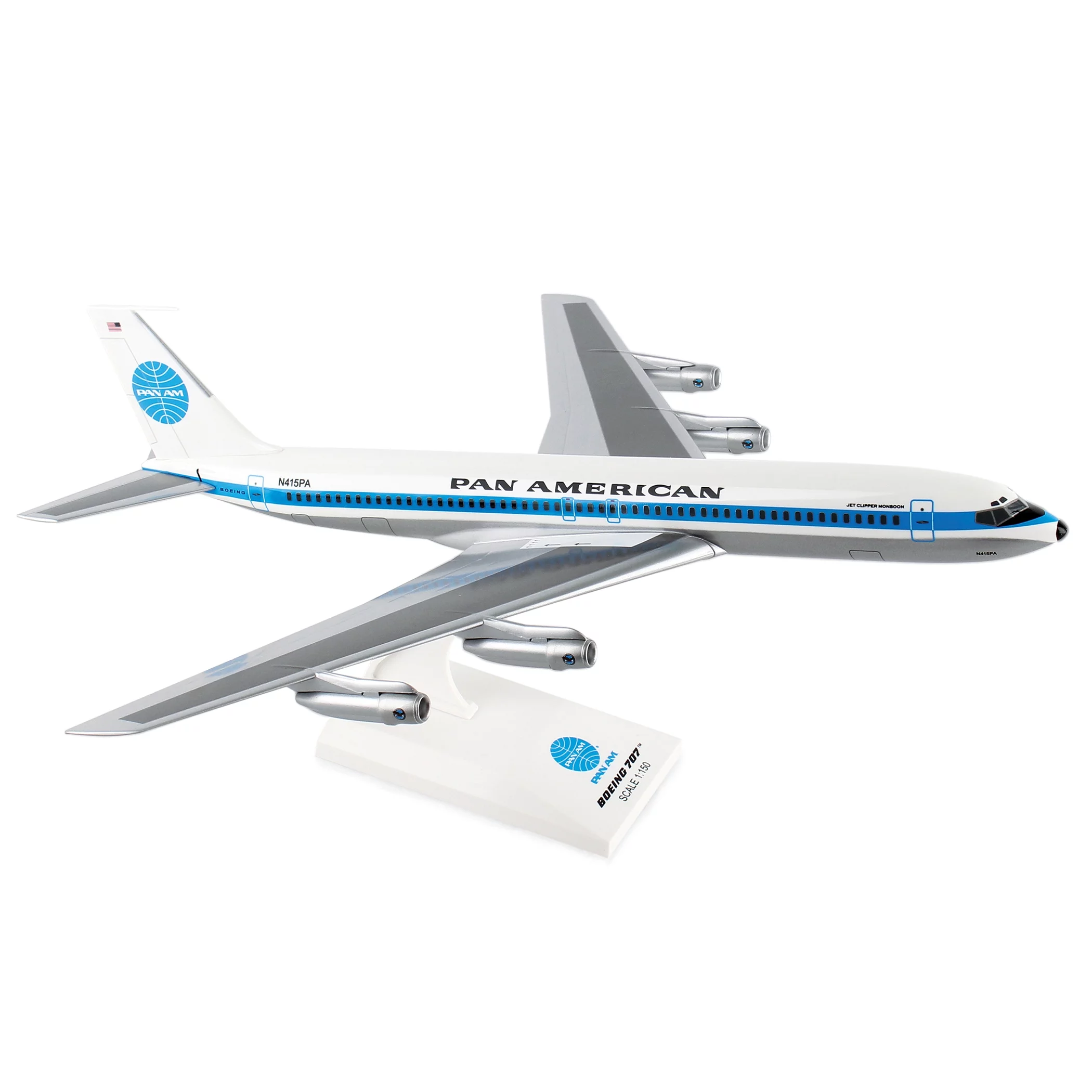 Skymarks Pan Am 707 1/150 Jet Clipper Monsoon REG#N415pa