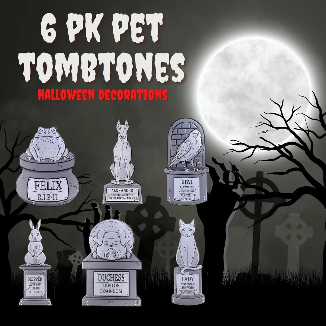 3D Metal Tombstone -(6 Designs) (Large 17
