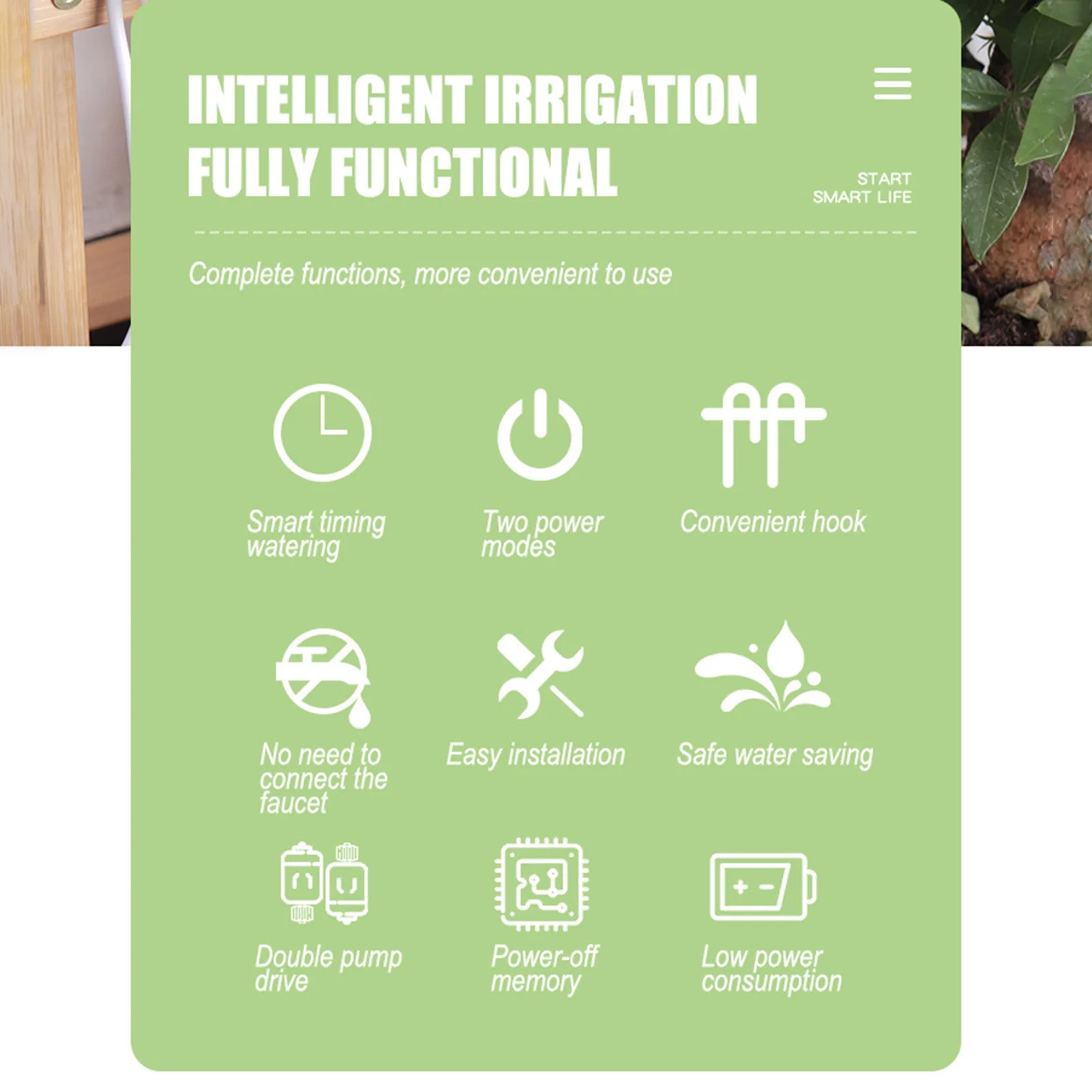 Irrigation System,Water Lcd Screen With 30-day Water 20 Potted Kit 30-day Water Lcd Pump 20 Potted Screen 49.2ft Tube Lcd Screen 49.2ft Indoor Potted Kit With Kit With 30-day Drip Kit Qisuo