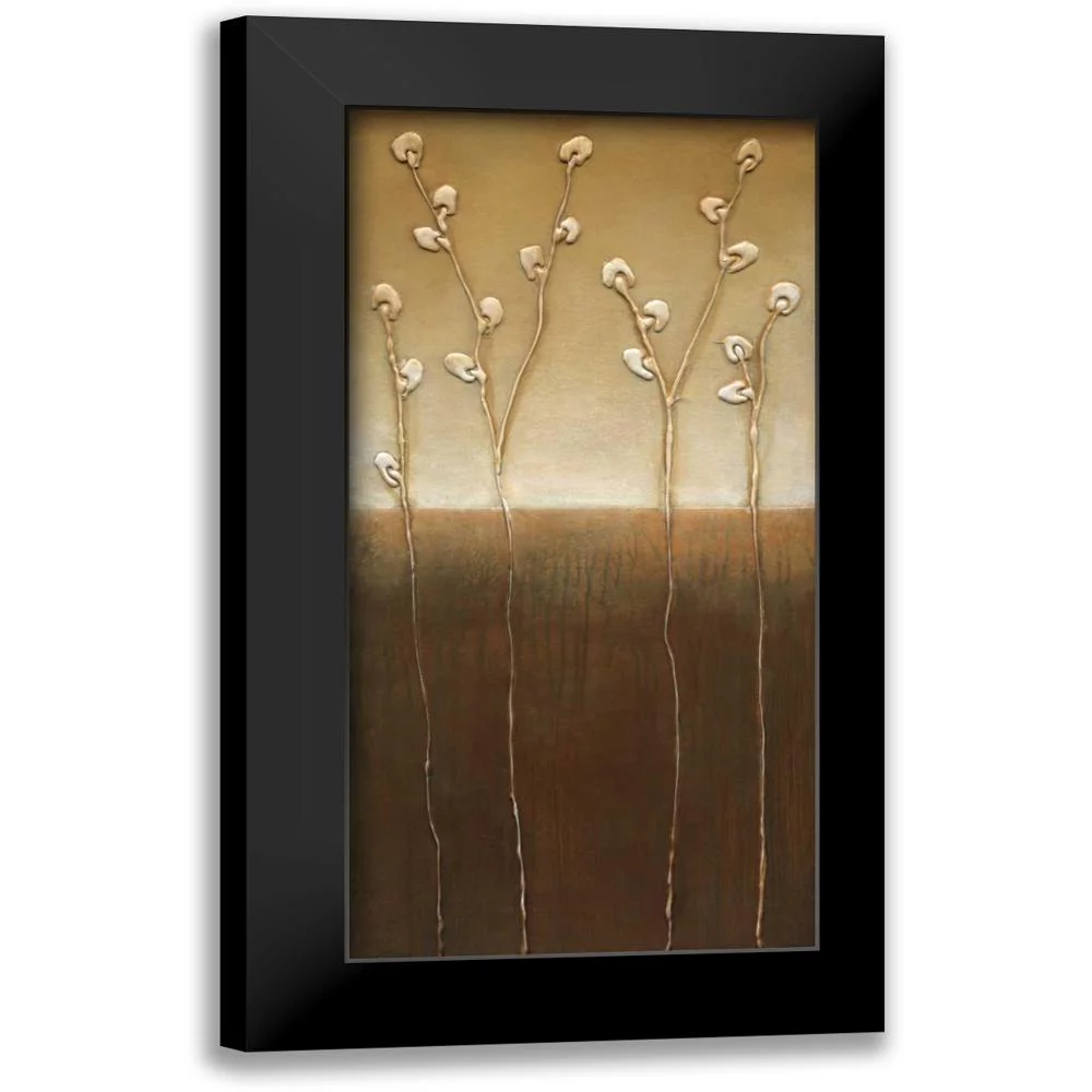 Eve 9x14 Black Modern Framed Museum Art Print Titled - Pussy Willows I