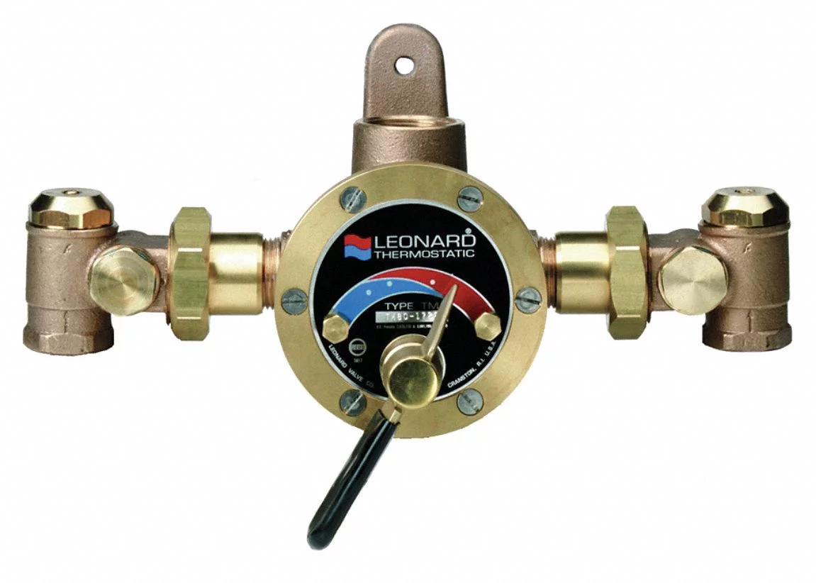 Leonard Valve Steam and Water Mixing Valve,Brass TMS-80-RF