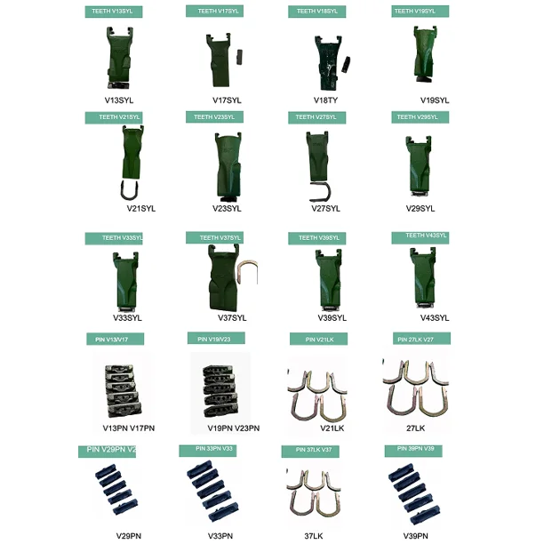 4PK FITS X156 Style Twin Tiger Rock Bucket Teeth w Roll Pins - X156WTL , P156