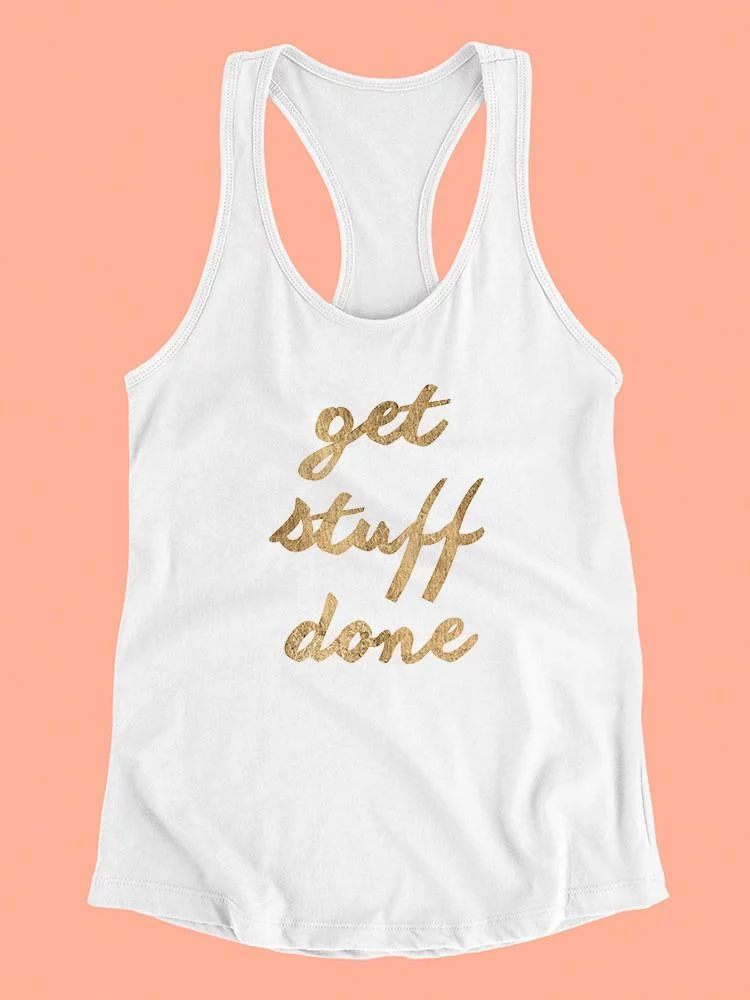Golden Quote Vii Racerback Tank Women -Anna Hambly Designs, Female Small