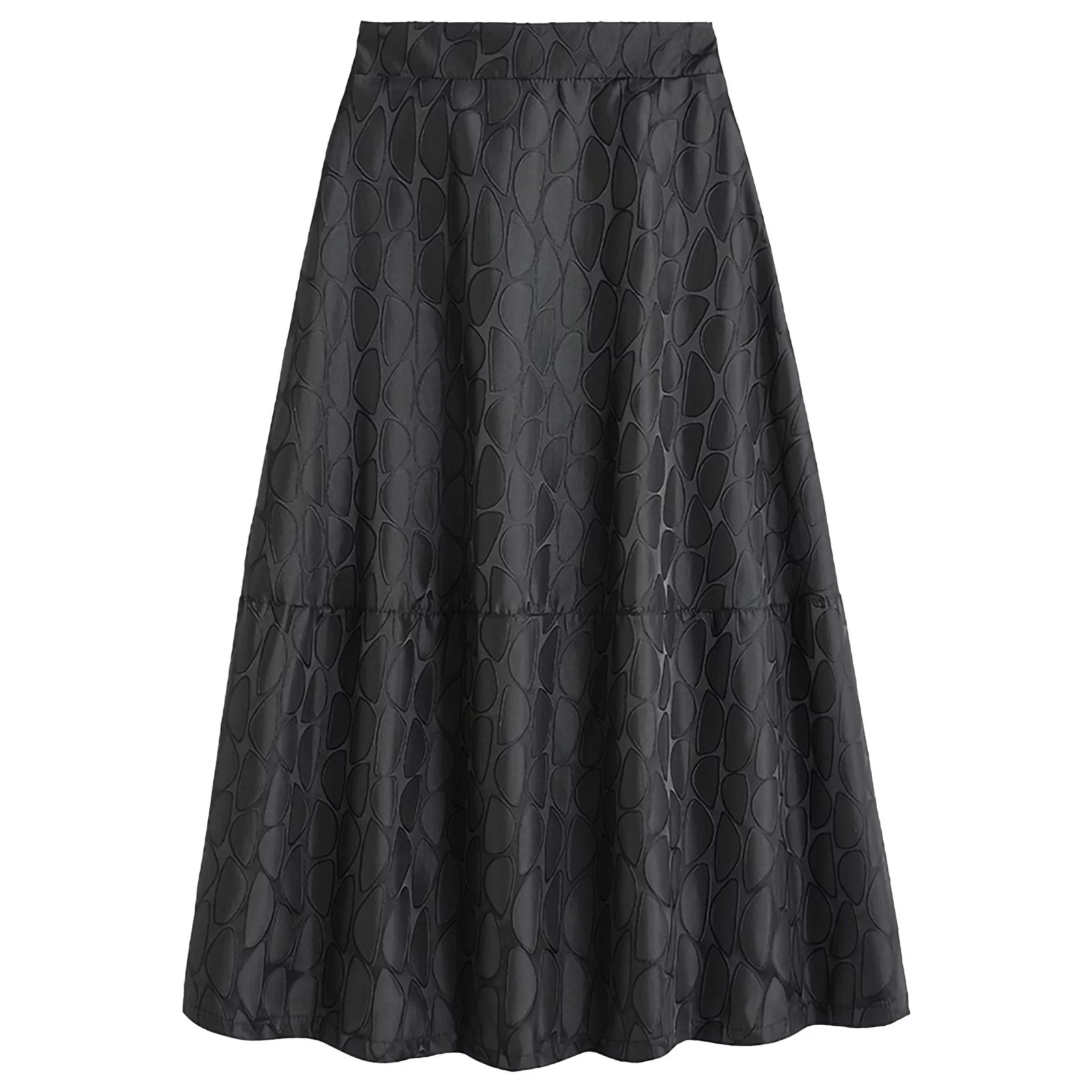 Summer Jean Skirt Women'S Jacquard A Line Skirt Little Black Skirt High Waist Half Skirt Loose Casual Half Skirt Skirt Sets Women 2 Piece Outfits For