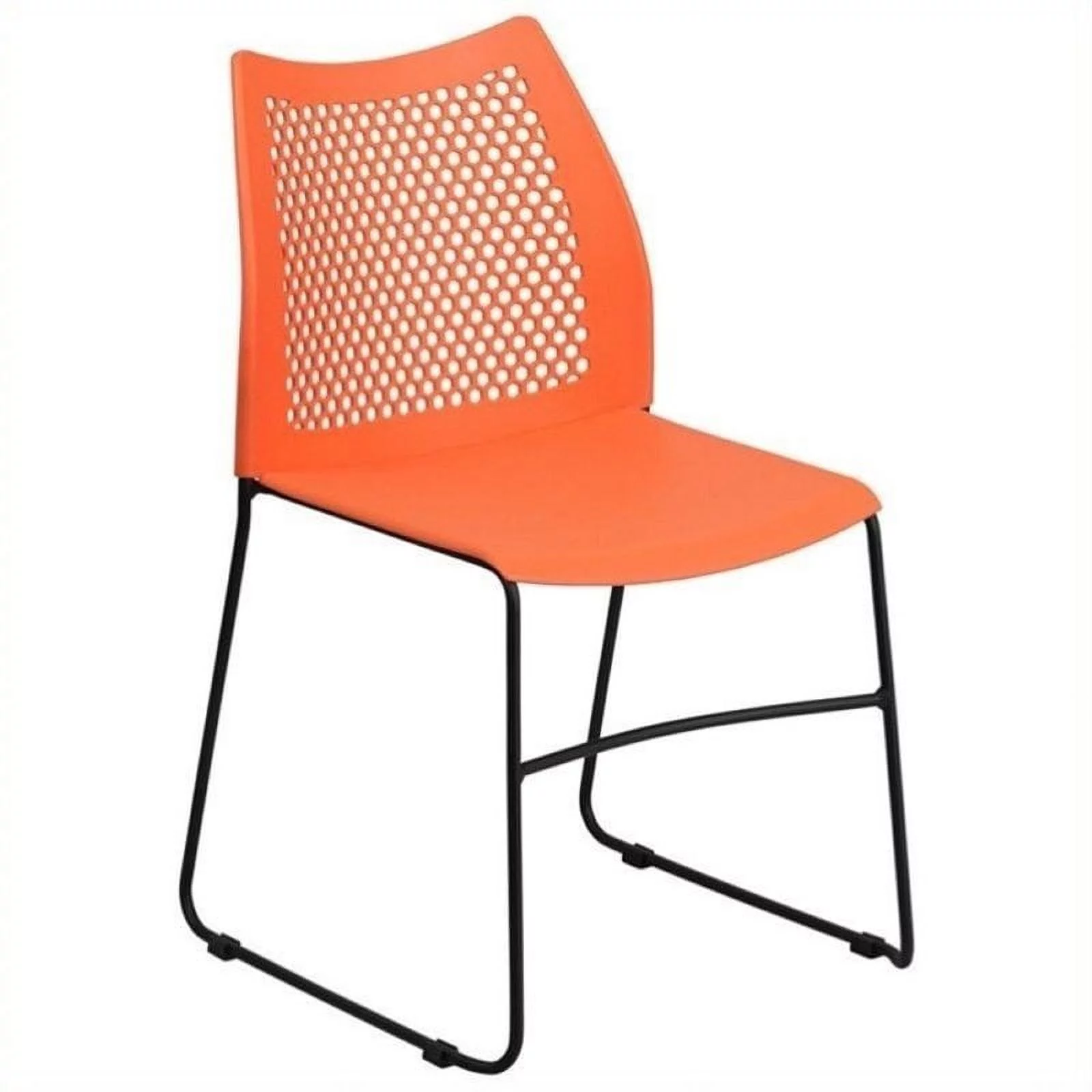 Scranton & Co Sled Base Stacking Chair in Black