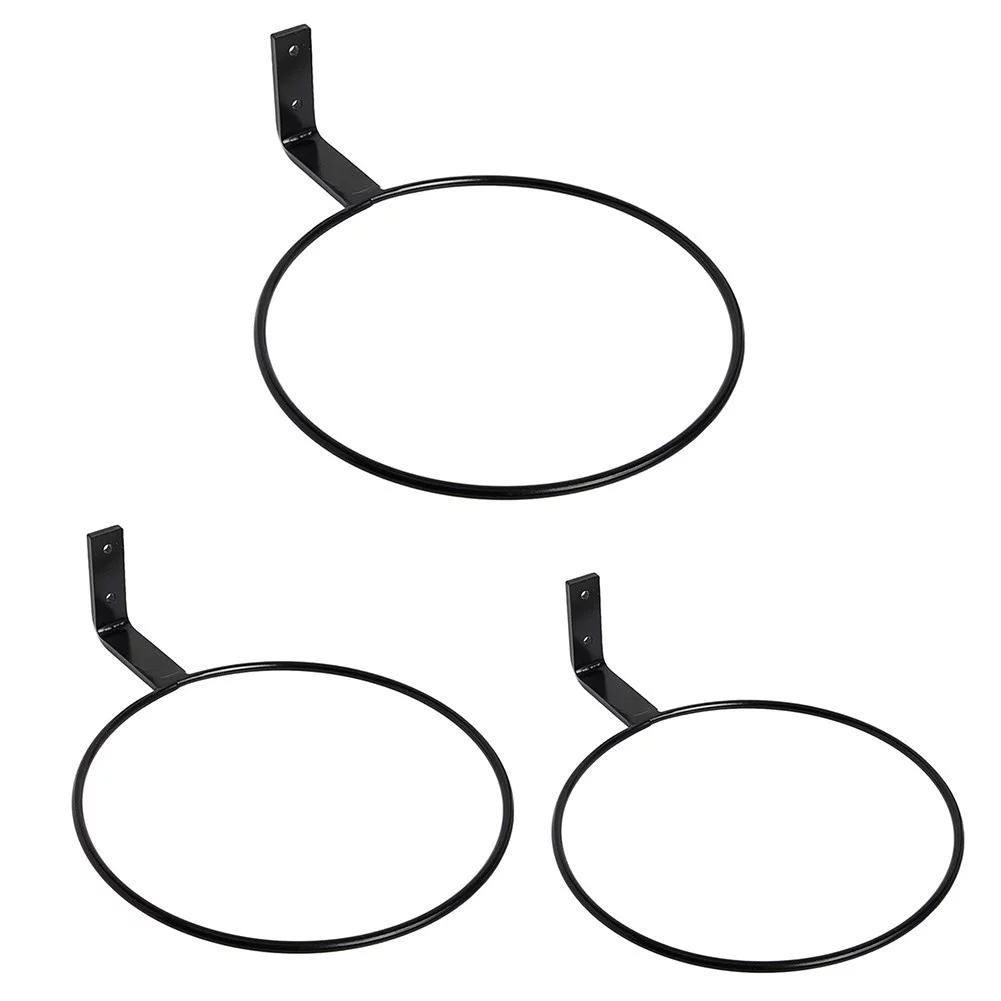 1X Plant Flower Pot Wall Mounted Ring Holder Garden Hang Basket Bracket