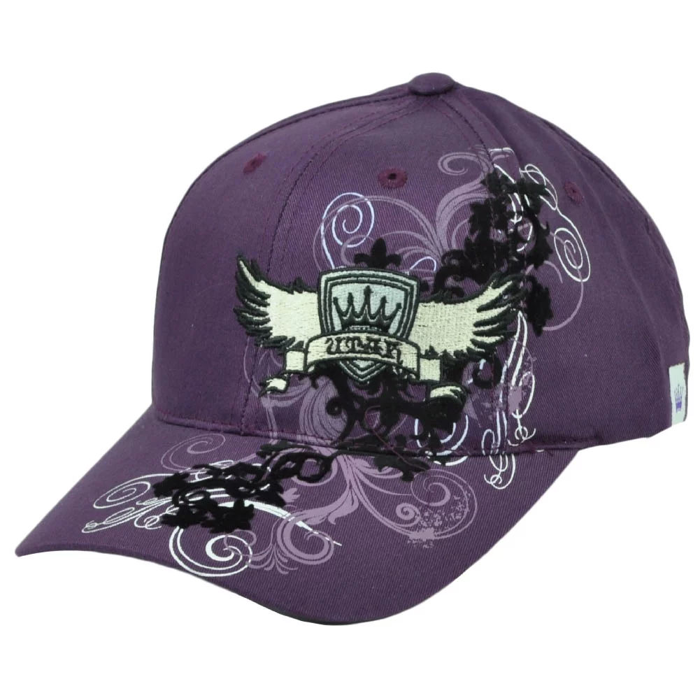 Utah State USA America City Town Graphic Design Hat Cap Plum Purple Adjustable