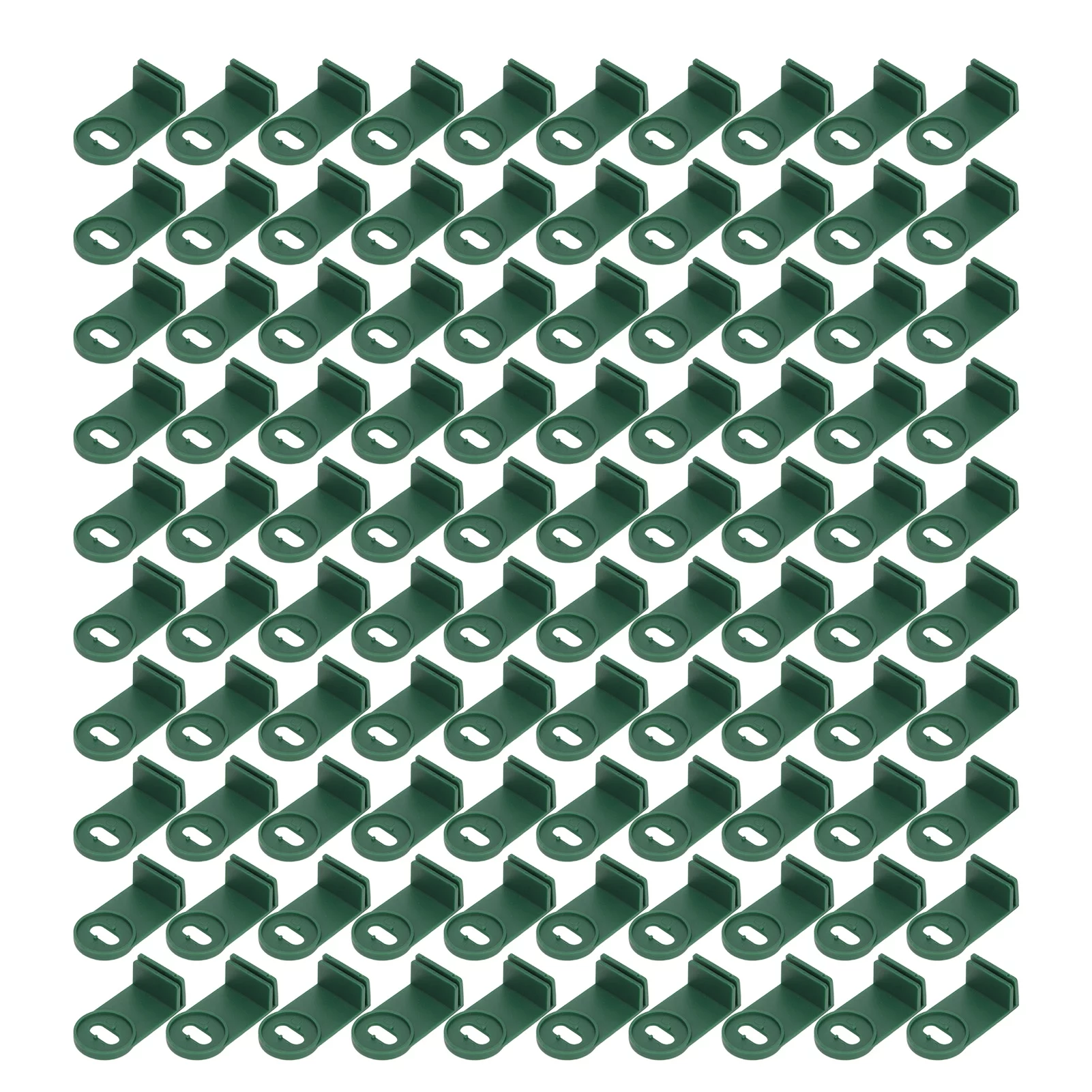 100Pcs Greenhouse Twist Clip Set Green Fixing Clips and Washers, Extension Corner Clips for Aluminum Greenhouse Insulation Mesh Shade
