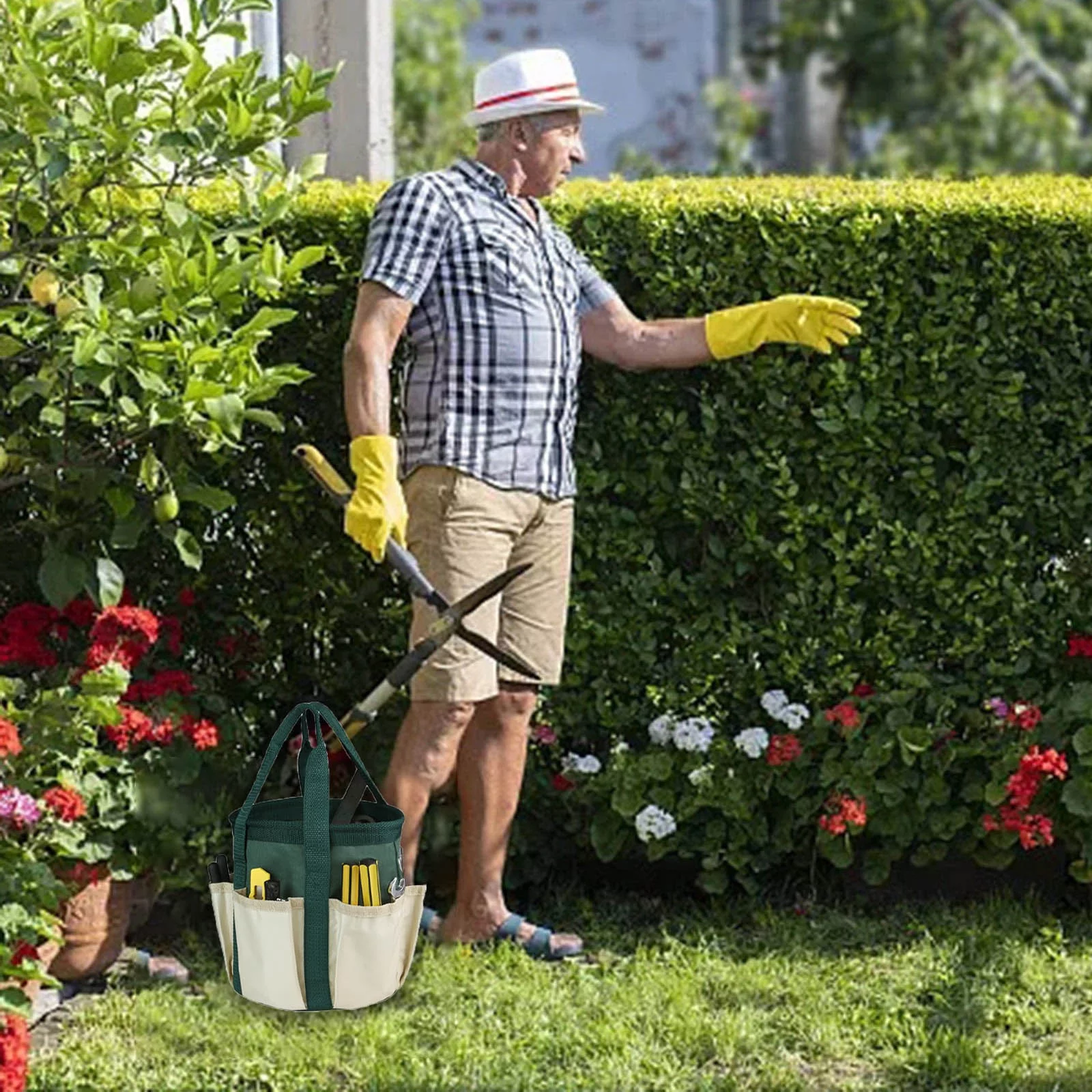 Auto Equipment Outdoor Cloth Garden Tool Bag Kids Hardware Tool Bag Gardening Pruning Bag Gardening Tote Bag Garden Tool Bag Storage Bag Teacher Gifts