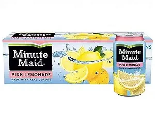 Minute Maid Pink Lemonade Cans, 12 Ounces Bundled by Louisiana Pantry (24 Pack)