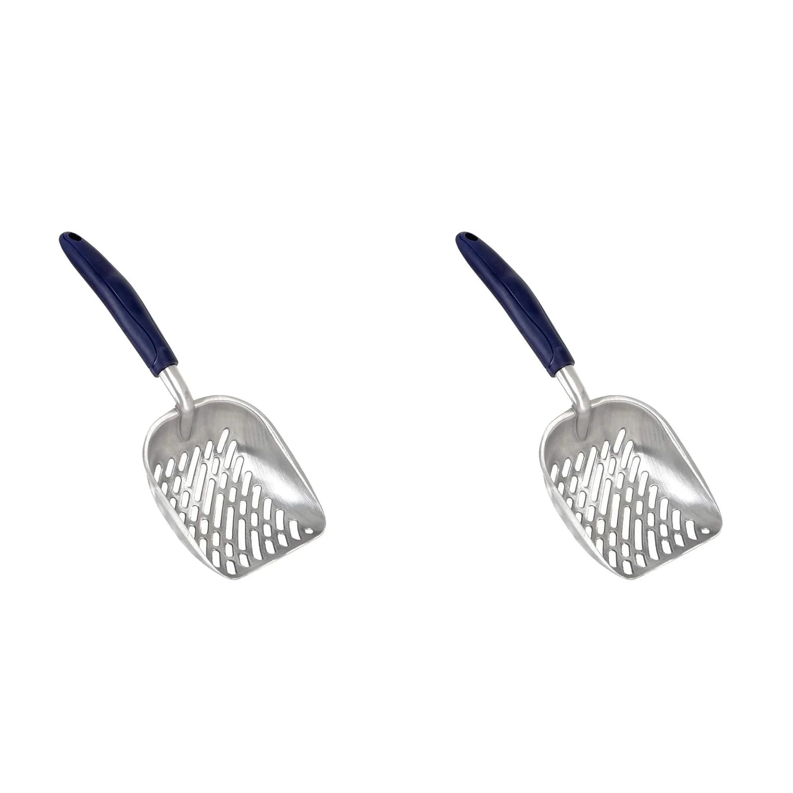 Cat Litter Shovel Pet Shovel Artifact Cat Shovel Cat Sand Shovel Cat Litter Scoop Metal Flexible Long Handle Dog Walk *2PCS