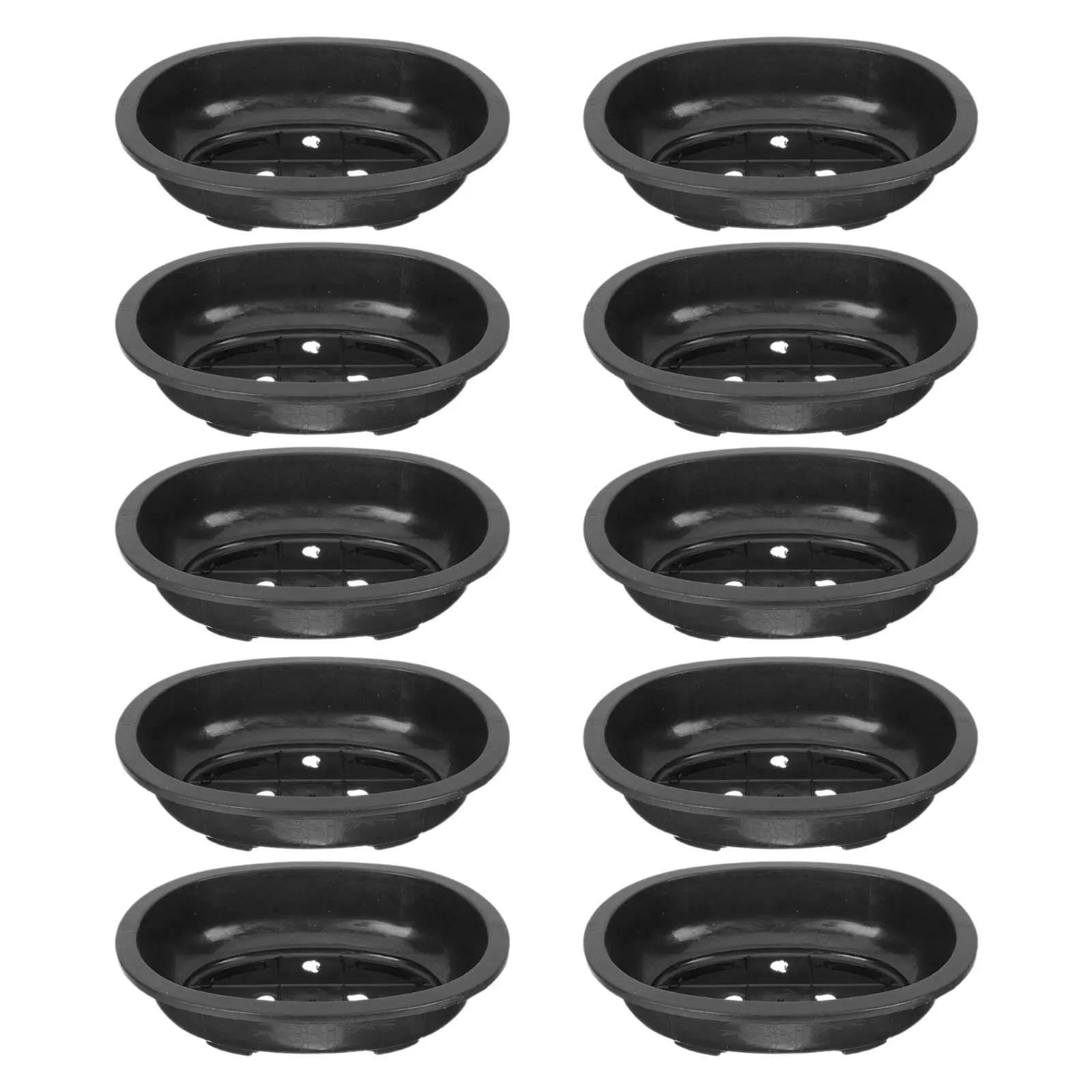 Miulika 10 Pieces Bonsai Training Pots Gardening Flower Pot for Outdoor Balcony Home 310mmx240mmx85mm