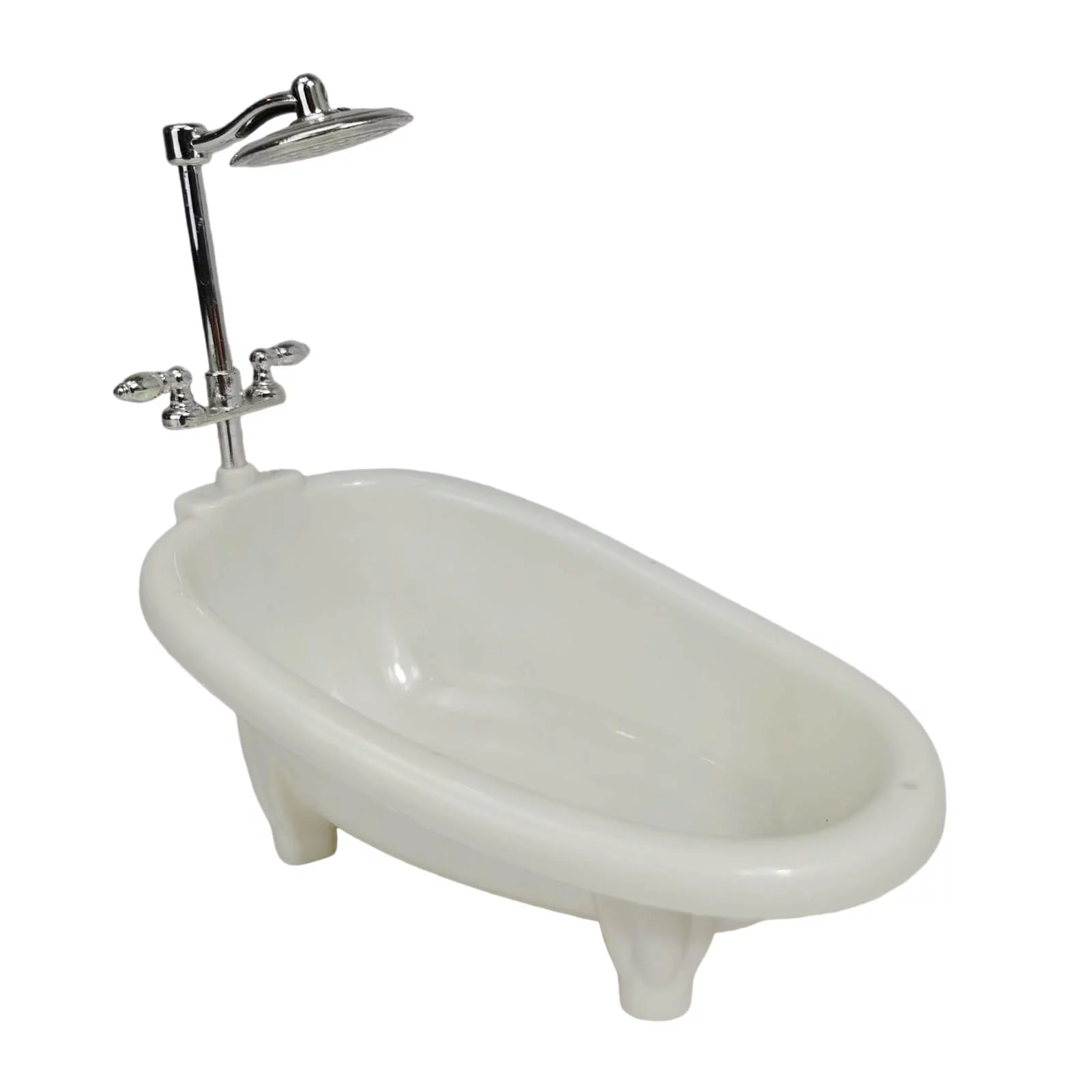 Simulation Dollhouse Bathtub Dollhouse Furniture Dolls Bath Playset Pretend Toys Bathroom Accessories for Preschool Boys Children Kids Girls