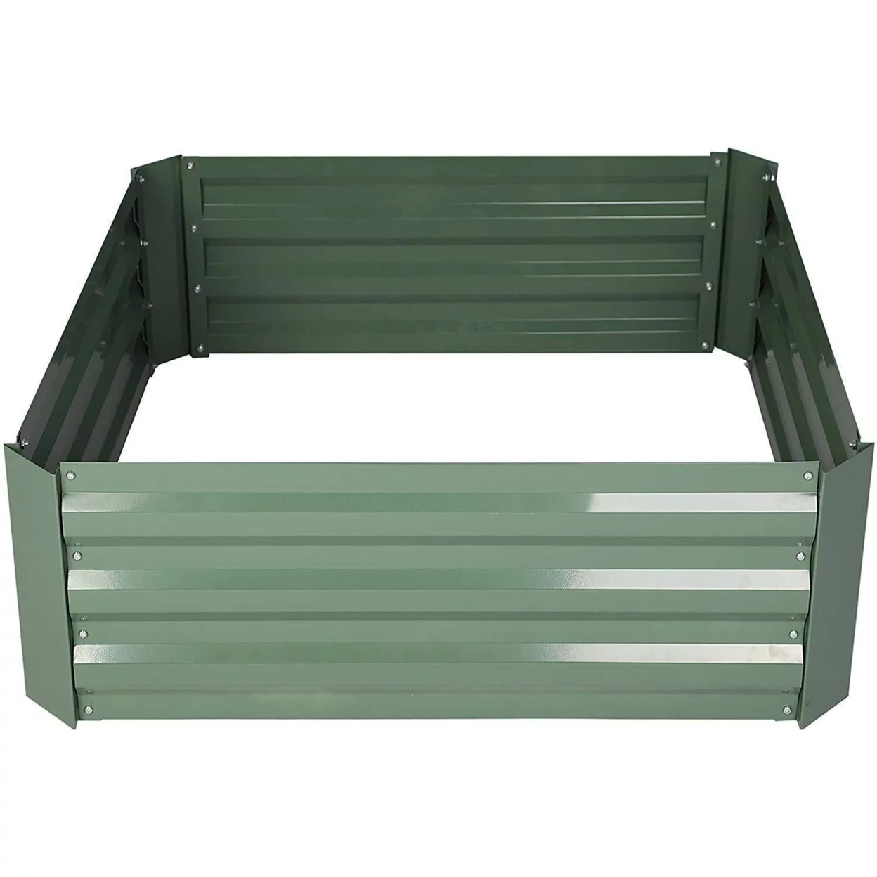Raised Garden Bed Steel Planter Box Galvanized Anti-Rust Coating Planting Vegetables Herbs and Flowers for Outdoor
