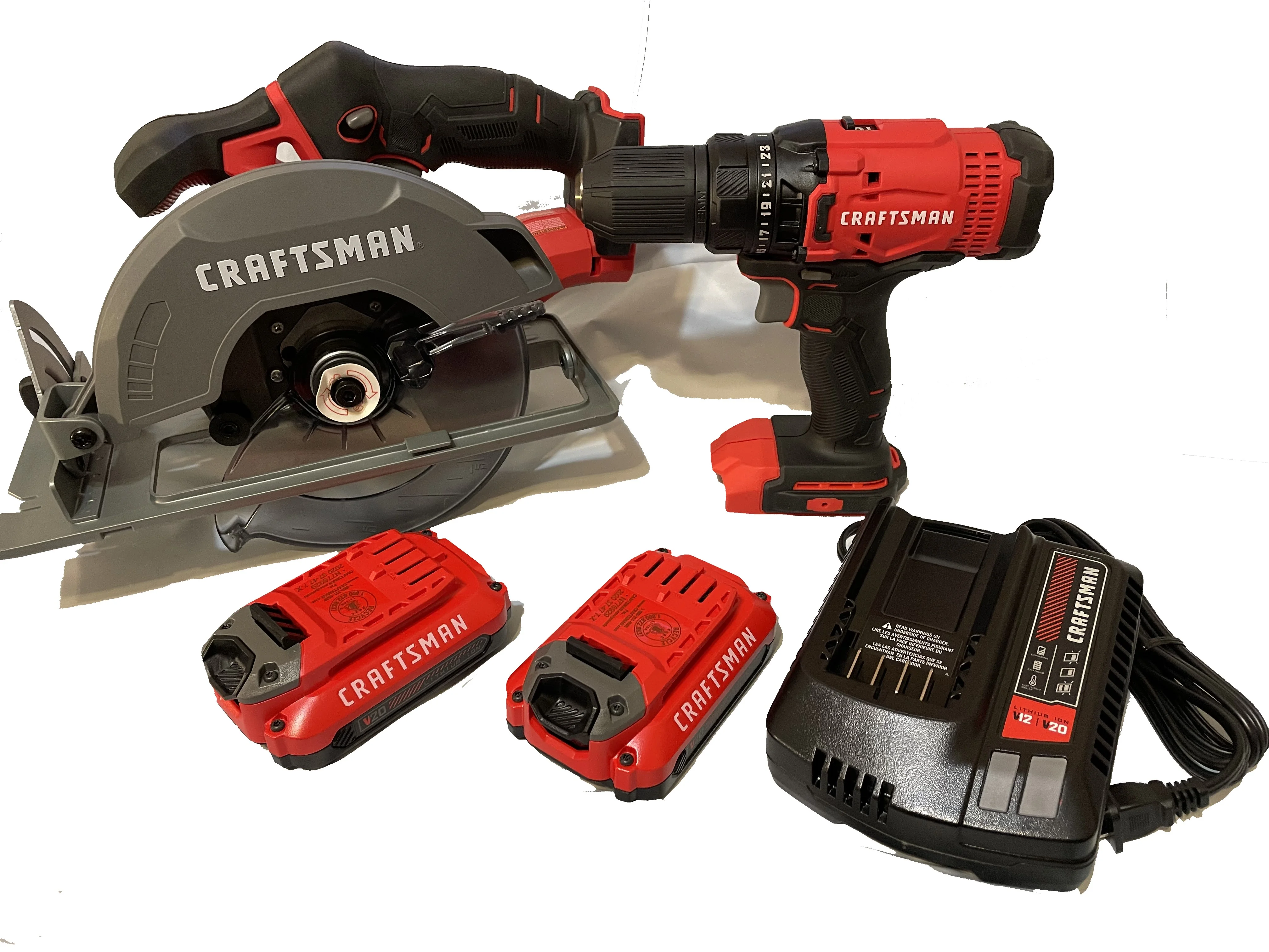 CRAFTSMAN V20 2-Tool 20-Volt Max Power Tool Combo Kit Case (2-Batteries Included and Charger Included)
