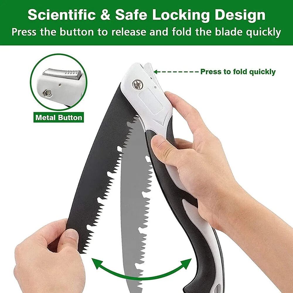 Berry&Bird Folding Saw Gardening Hand Pruning Saw 7.5''Rugged SK5 Steel Blade US