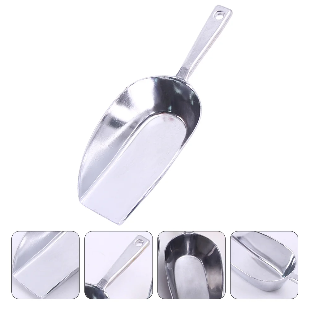 Scoop Ice Flour Food Metal Dry Cube Kitchen Candy Sugar Scoops Large Shovel Measuring Aluminum Dog Bar Bin Bucket