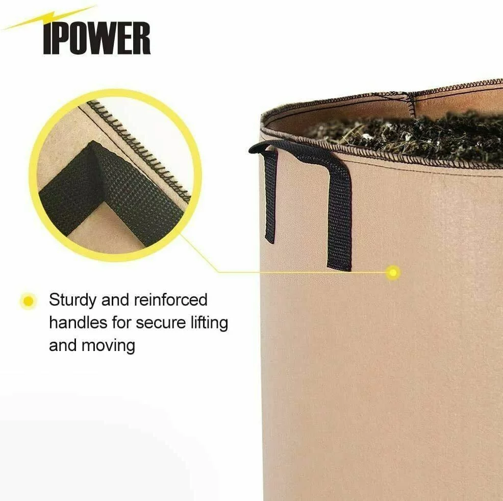 5pcs  1-30 Gallon Plant Grow Bags Thickened Nonwoven Fabric Pots Container