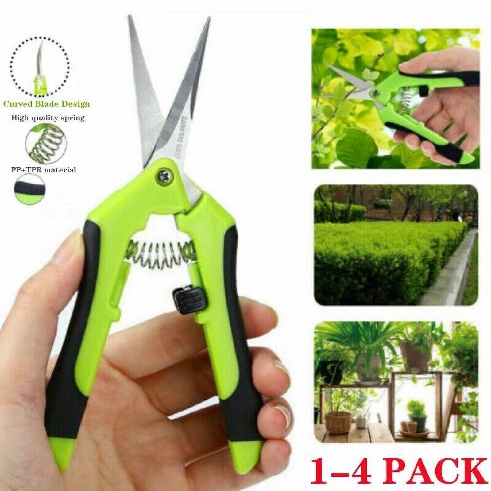 Curved Blade Sharp Trimming Scissor Bud Pruning Shears Plant Trimmer Garden Tool