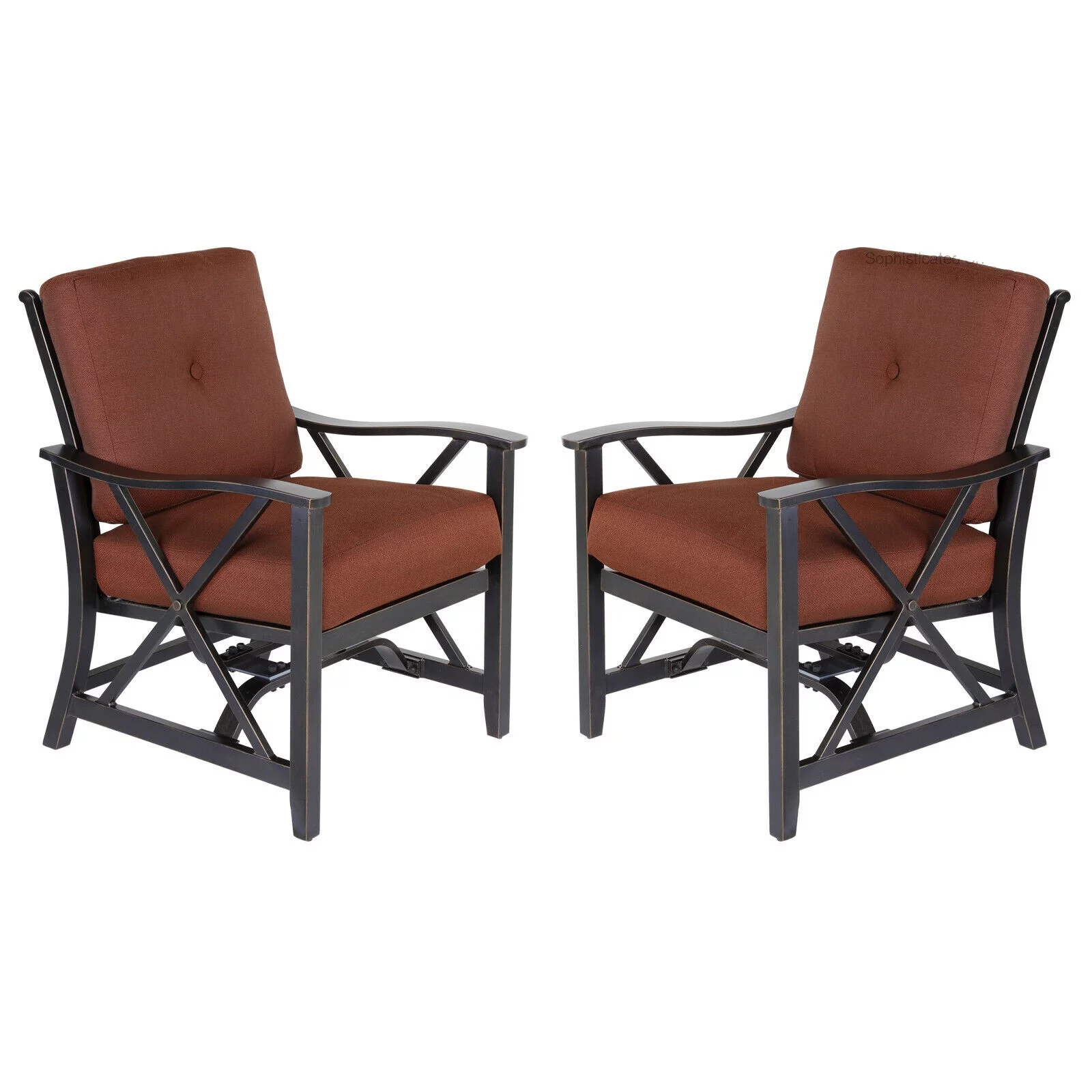 Claire and Barry WINDSOR Collection Patio Set (2 chairs + 1 bistro table)