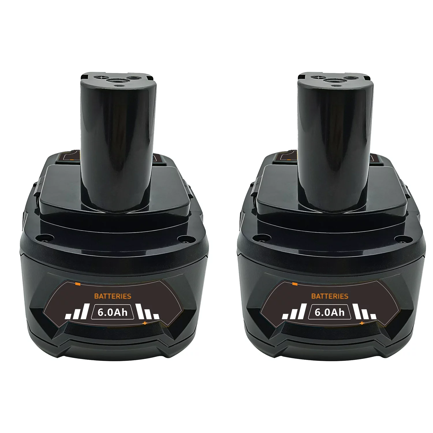 2Pack FOR Ryobi 130429054 Battery 18V 6000mAh Li-ion Black P108 Compatible with P102 P103 P104 P105 P107